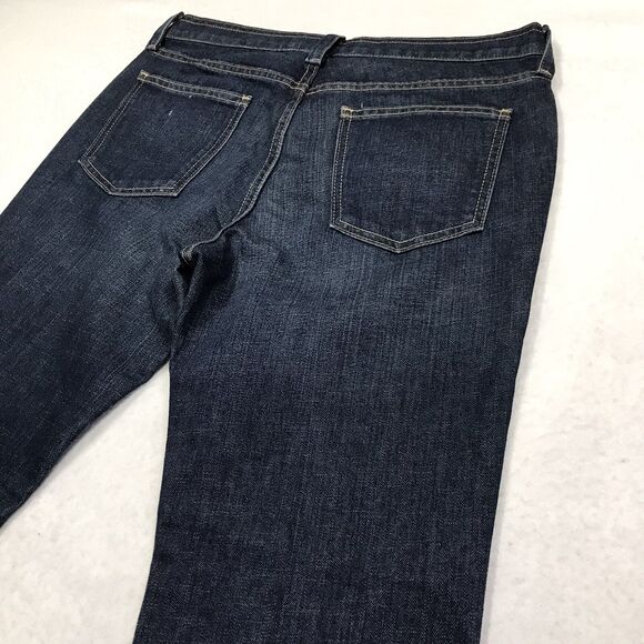 Vintage 90s GAP Low Rise Boot Jeans Women 10 Ankle (34x30) Dark Wash Blue Denim - Picture 8 of 16